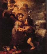 Bartolome Esteban Murillo Childhood of Christ and John the Baptist oil painting on canvas